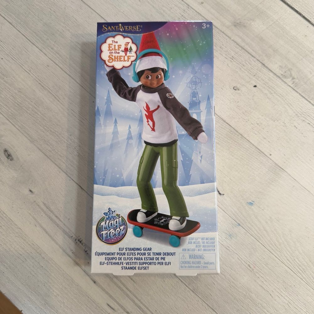 Elf on the shelf elf standing gear skateboard set outfit NEW‎